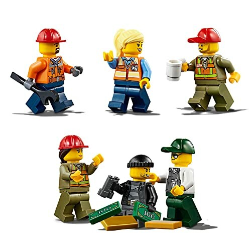 LEGO-figuren in bouw- en diefstalscène