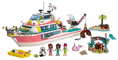 Lego Friends boot met minifiguren en accessoires