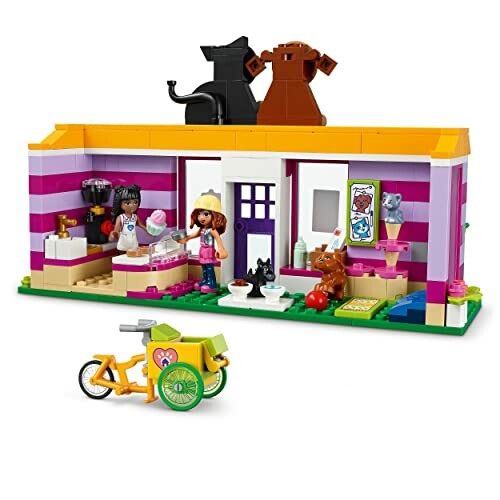 LEGO Friends dierenwinkel met fiets en figuren