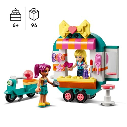 LEGO Friends speelgoedset met scooter en winkelkraam