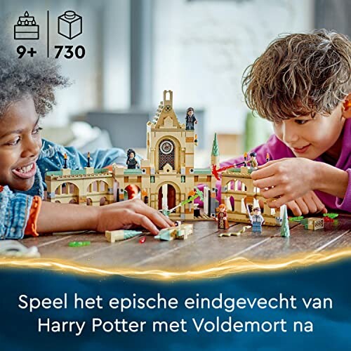 Kinderen spelen met Harry Potter LEGO-set