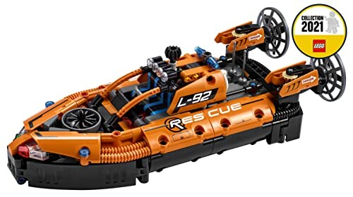 Oranje LEGO hovercraft speelgoedmodel met L-92 en schroeven