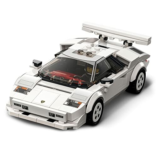 Witte Lego Lamborghini Countach model