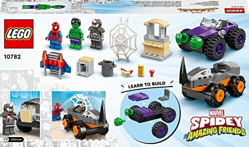 LEGO set met Spidey en vrienden figuren en accessoires