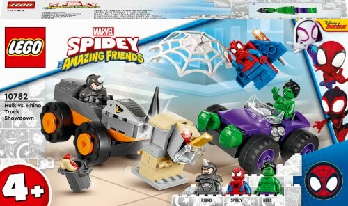 LEGO-set met Spidey, Hulk en Rhino voertuigen