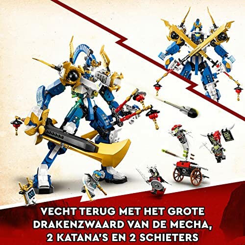 LEGO Mecha-draken en accessoires met zwaarden en schieters