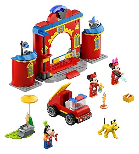 LEGO-speelset met Mickey, Minnie, en Goofy figuren