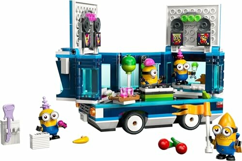 LEGO Minions spelen met een foodtruck en accessoires