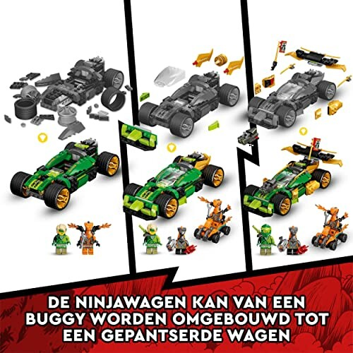 Lego Ninjago set met transformerende auto en figuren