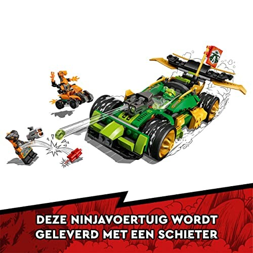 Lego Ninjago voertuig met schieter en figuren