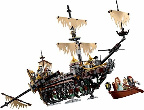 Lego piratenschip met figuren en kleine boot