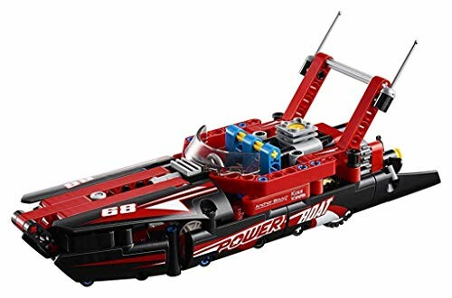 Lego speedboot set in rood en zwart