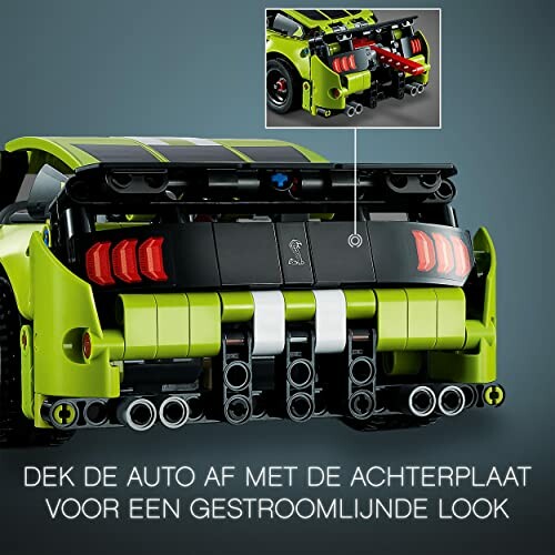 Lego raceauto achterkant met details