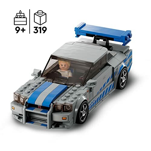 Lego speelgoed raceauto met bestuurder