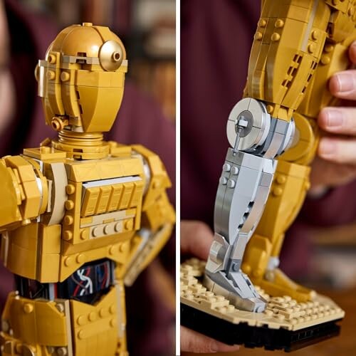 Lego-robotfiguur in close-up