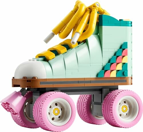 Lego speelgoed rolschaats met roze wielen