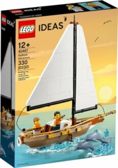 LEGO zeilboot avontuur bouwset met twee minifiguren en dolfijnen