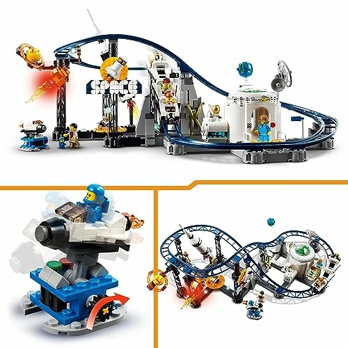 LEGO ruimte-achtbaan met astronauten en accessoires