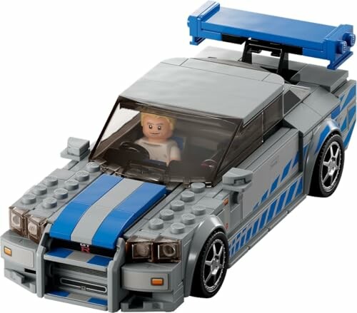 Lego speelgoedauto met bestuurder