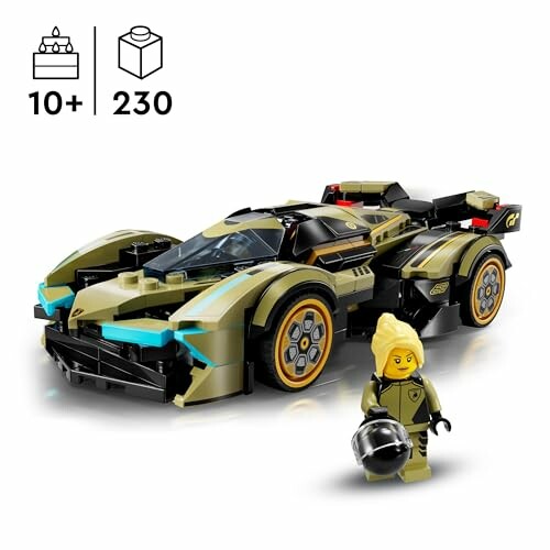 Lego sportauto met minifiguur