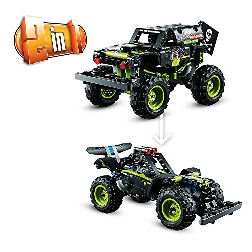 Twee LEGO Technic voertuigen in off-road stijl