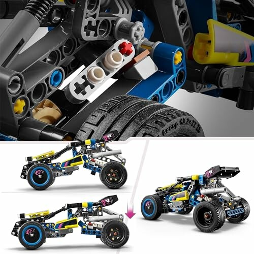 Lego Technic raceauto met verstelbare onderdelen