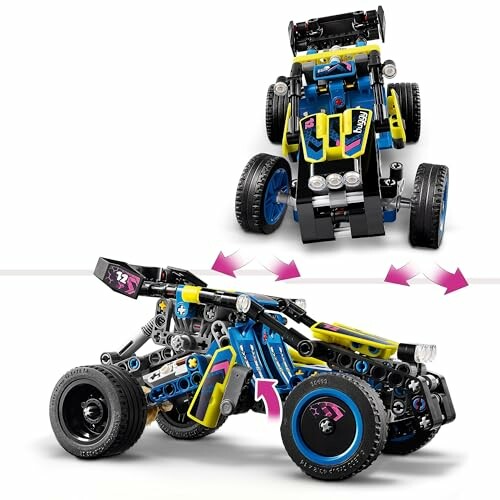 Lego Technic stuntvoertuig met verstelbare onderdelen