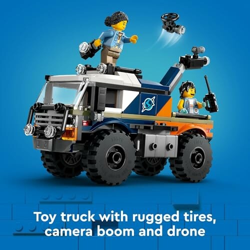 Lego speelgoedtruck met camera en drone