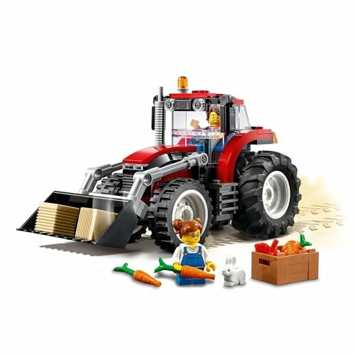 Lego tractor met boer en kind speeltuin