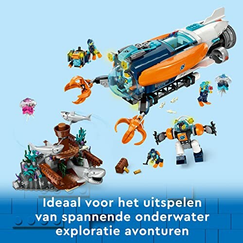 LEGO set voor onderwateravontuur met duikboot en figuren