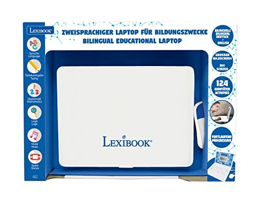 Tweetalige educatieve laptop in verpakking