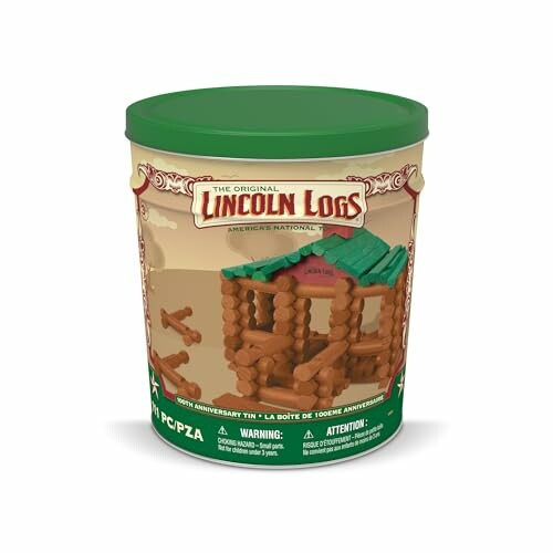 Lincoln Logs 100th Anniversary Tin