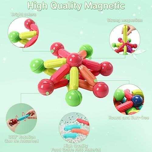 Magnetisch bouwspeelgoed voor kinderen.