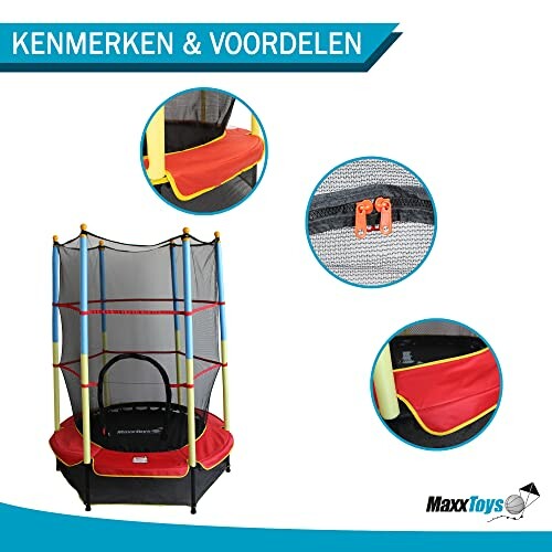 Trampoline voor kinderen met veiligheidsnet