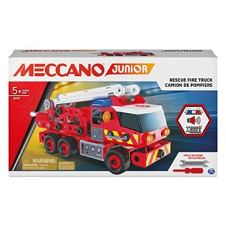 Meccano Junior brandweerwagen speelgoedset voor kinderen.