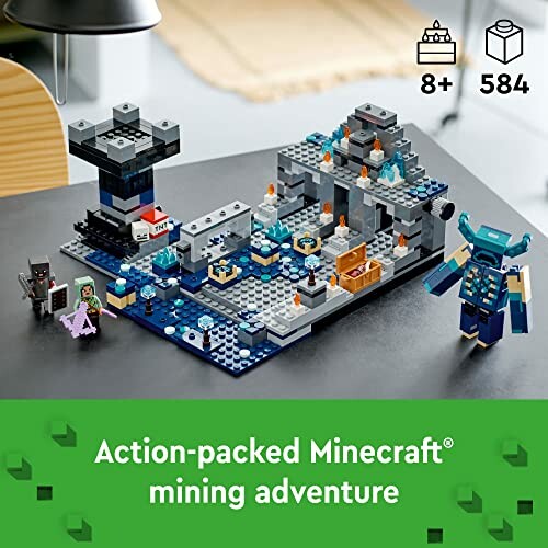 Minecraft Lego bouwset met figuren en grotten