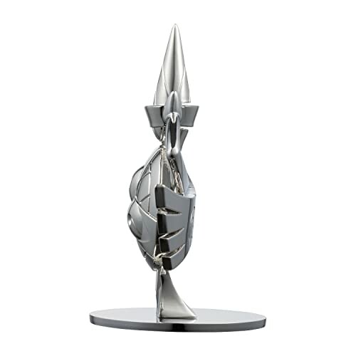 Moderne metalen sculptuur met abstract ontwerp