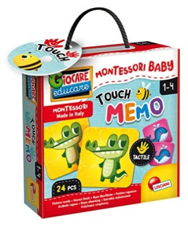 Montessori baby touch memo spel voor kinderen van 1-4 jaar.