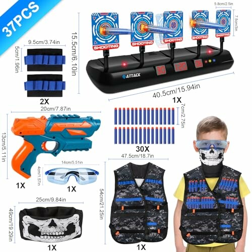 Nerf schietspel set met doelen en accessoires