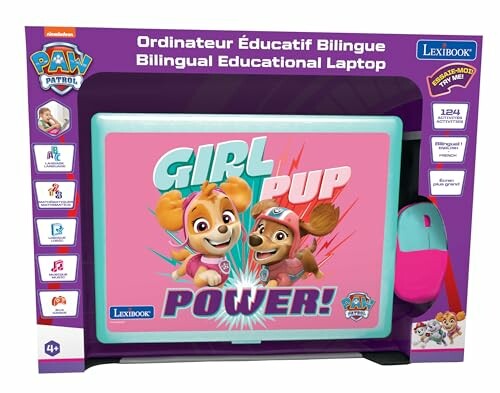 Paw Patrol tweetalige educatieve laptop in verpakking