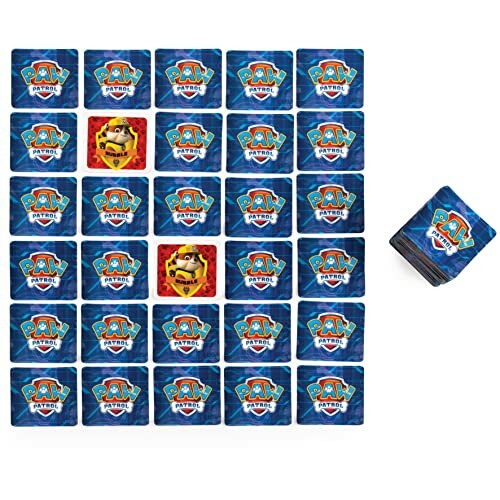 Paw Patrol geheugenkaarten spel op tafel