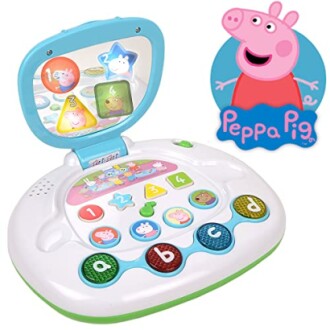 Speelgoed laptop met Peppa Pig thema en knoppen