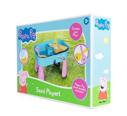 Peppa Pig zand speelset met tafel en accessoires