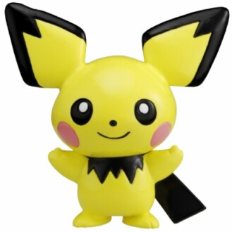 Pichu figuur met gele en zwarte oren