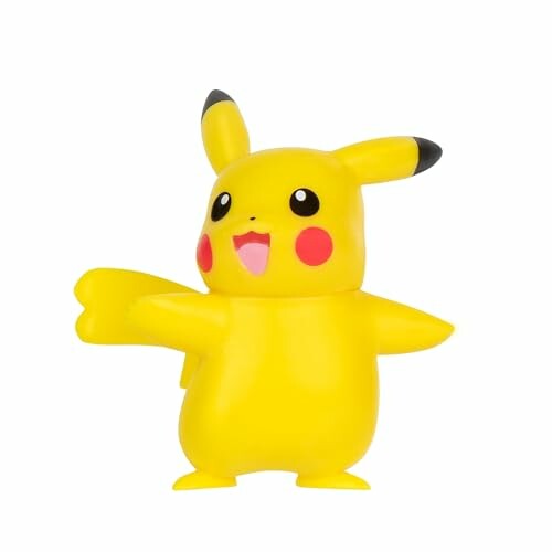 Gele Pikachu-figuur met rode wangen