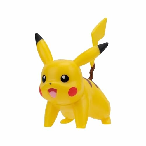 Gele Pikachu-speelgoedfiguur met rode wangen