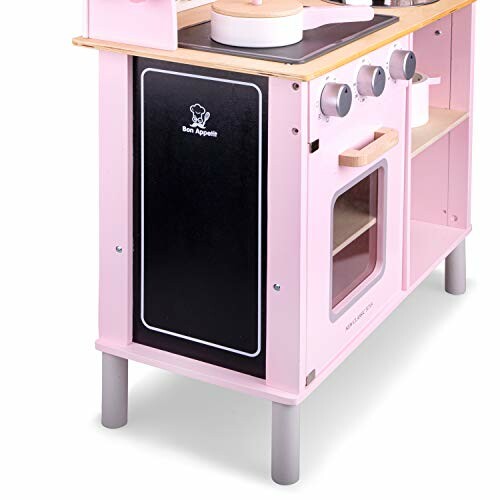 Roze speelkeuken met oven en knoppen