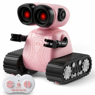 Roze speelgoedrobot met afstandsbediening