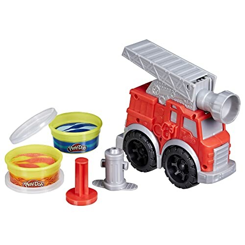 Play-Doh brandweerauto speelset met accessoires