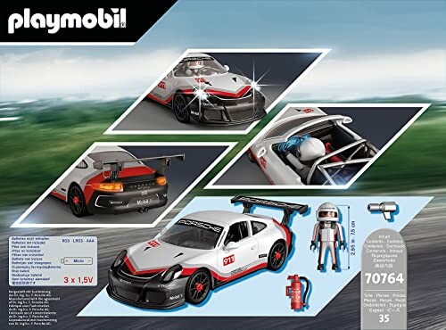 Playmobil Porsche racewagen speelgoedset met accessoires